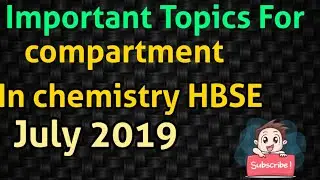 HBSE Chemistry compartment exam 2019