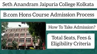 Jaipuria College Kolkata|B.com Hons Admission Process|Total Seats, Specialization,Fees & Eligibility