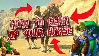 Zelda Breath of the Wild how to put Bridle and Saddle on your Horse. Horse Gear