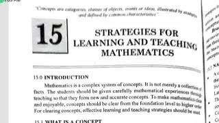 Strategies for Learning and Teaching Mathematics B.Ed.  Teaching of Mathematics #pup #exam 