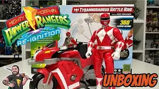 Распаковка Power Rangers Re-Ignition Tyrannosaurus Battle Bike и Red Ranger #powerrangers #mmpr