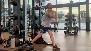BB Front Split Squat - Speed Repeat