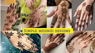 Back and front hand mehndi designs simple easy & beautiful #mehndidesign #simplemehndi #hennadesign 
