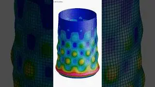 Nonlinear Buckling | Axial Load & Internal Hydrostatic Pressure