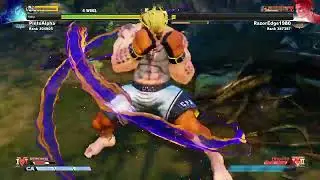 Test of the Best: Street Fighter V Champion Edition -PintoAlpha(Ryu) Vs RazorEdge1980(Luke) Gameplay