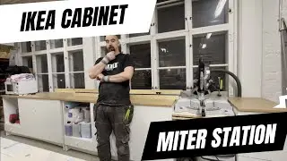 Fine woodworking at it's best || Miter station using IKEA kitchen cabinets