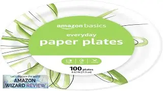 Amazon Basics Everyday Paper Plates 8 5/8 Inch Disposable 100 Review