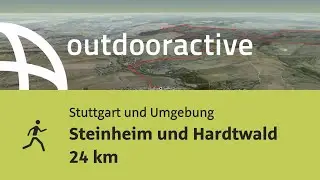 Joggingstrecke in Stuttgart und Umgebung: Steinheim und Hardtwald 24 km