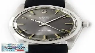 Vintage Rolex OysterPrecision Winding Original Grey Dial Steel Watch 6426 C.1973