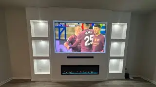 DIY custom media wall fireplace. Part 1 **VOICEOVER**