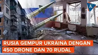 Rusia Bombardir Ukraina Jelang Perundingan, Tembakkan 450 Drone dan 70 Rudal