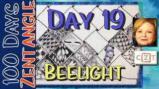 #THE100DAYPROJECT || #100DAYSOFZENTANGLE || Day 19 Beelight