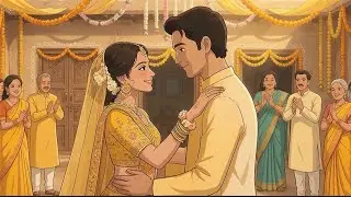 Peaceful Indian village wedding moments in [GHIBLI STYLE]#villageweddingvideo 