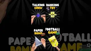 Amazing Paper Toys🌈✂️ Talking Crow, Dancing Toy, Paper Bomb, Football Toy #diy #origami #papercrafts