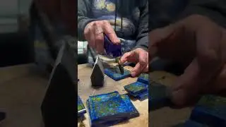 starry nite blue cutting process #shorts