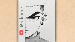 How to Draw Afro Anime Character | step by step for [beginners] adro