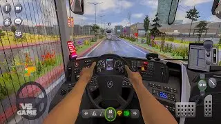 Black Edition Mercedes Benz Driving in Calm Rainy Weather - Bus Simulator Ultimate UPDATE Gameplay