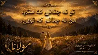 Divan-i Shams - 2460 - AI- Rumi -  مولانا » دیوان شمس ,تو نه چنانی که منم، - غزل  ۲۴۶۰