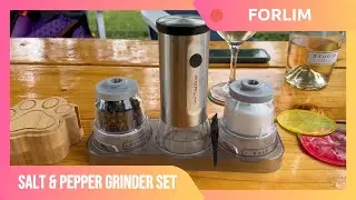 Electric Salt and Pepper Grinder Set