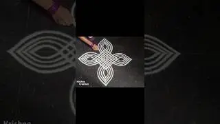 beautiful padi kolam design with 3x3 dots #krishnacreation