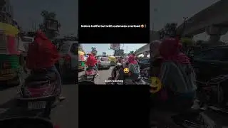 Indore traffic but with cuteness overload 😍🚦