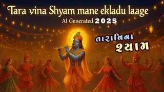 ✨ Tara Vina Shyam Mane Ekladu Laage | Navratri Garba 2025 | Gujarati Ras Garba Song (AI Generated)