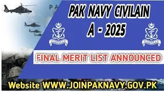 pak navy civilian A 2025 merit list announced | @Ayeshaforcesacademy