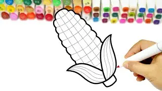 Corn #coloring page #relaxing coloring time