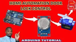 Arduino Tutorial: Smoke Detection System with Arduino Uno R4 WiFi, Servo Motor, and Voice Alert.