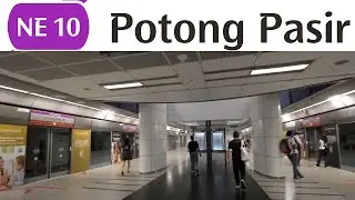 NE10 Potong Pasir MRT Station: Exit A to Platforms | North East Line