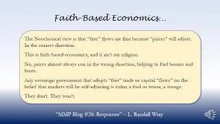 Faith Based Economics&hellip; - L. Randall Wray