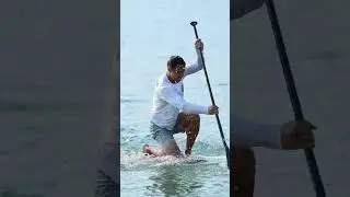 Flat water paddle up on a sinker board?!