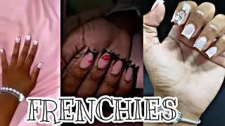 FRENCHIES|KELS♡!|#nailtok #frenchies 