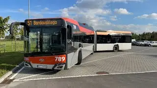 Linia 51. Jasionka EME Aero ➡️ Bardowskiego (Solaris Urbino 18 IV FL CNG Mild Hybrid #789)
