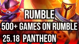 RUMBLE vs PANTHEON (TOP) | 13/4/14, 500+ games | KR Master | 25.18