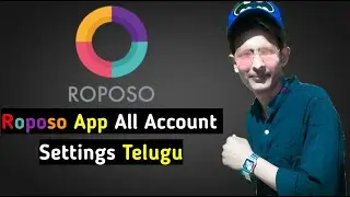 Roposo App All Account Settings Telugu