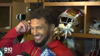 San Francisco 49ers | Rookie Ronnie Bell talks about his first NFL touchdown against the NY Giants