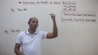 Adição e Subtração de Arcos 🚨 sen 15° e cos75° #33