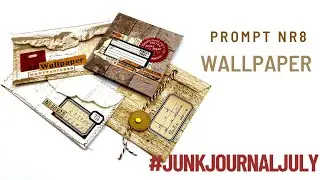 EASY ENVELOPES MADE WITH WALLPAPER #junkjournaljuly prompt 8 #craftwithme #junkjournalideas