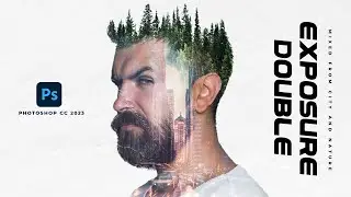 Double Exposure Effect -Mixed Batween City And Nautre - Photoshop Tutorial