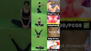😱😲So easy and effective yoga exercises #shorts #peroid #bellyfat #nishayoga #pratigyayoga