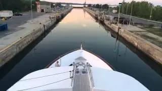 St Lawrence Seaway - Upper & Lower Beauharnois Locks - Time Lapse