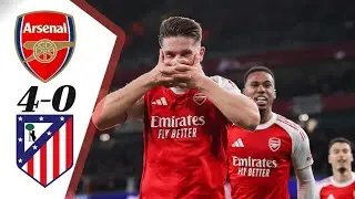 Extended Highlights Arsenal 4 0 Atletico Madrid Champions League 25/26 ||all goals||