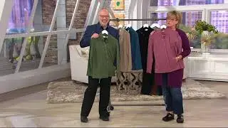 Denim & Co. French Terry Long Sleeve Snap Front Jacket on QVC