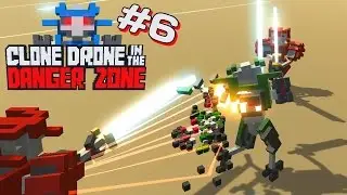 Clone Drone Pt 6 - No Upgrades Endlesss Challenge Mode  [Clone Drone in the Danger Zone Gameplay]