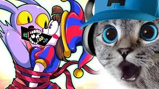 Cat react to The Amazing Digital Circus (TikTok funny videos)