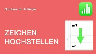 Apple Numbers: Zeichen hochstellen einfach erkl&auml;rt