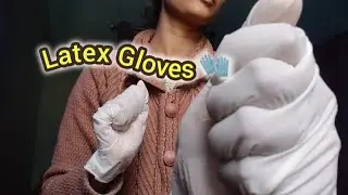 ASMR II Hand Movements Wearing Latex Gloves 🧤 ( Only Gloves Sound,no talking 💤)@shilpikhushidas5428 