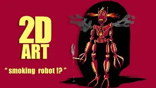 &ldquo;Creating a Badass Smoking Robot in 2D | iPad | iPhone | Full Drawing Process!&rdquo;