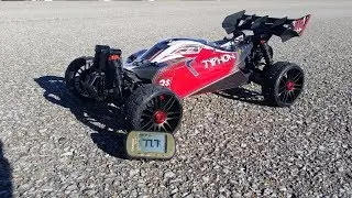 Arrma Typhon 3s BLX @ 77.7mph (3s w/stock electronics)! Speed run challenge